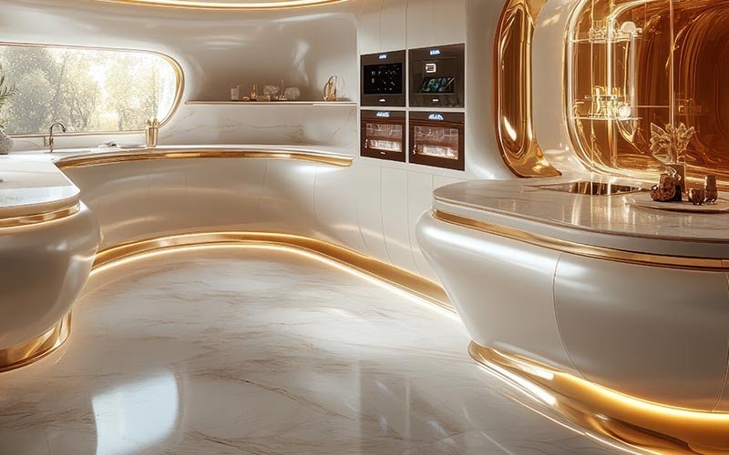 Downtown Dubai Luxury Interior -kitchen